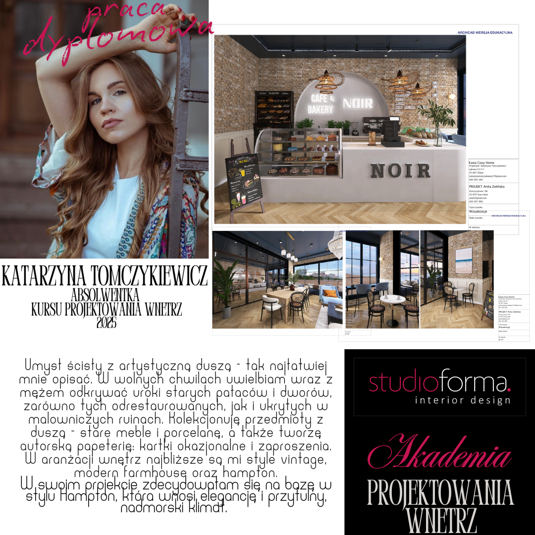Katarzyna Tomczykiewicz Akademia roczna projektowania wnętrz Studio Forma